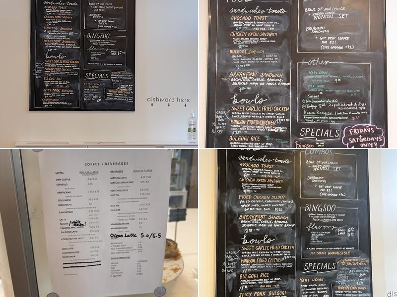 HeeMee Coffee + Bakery Menu