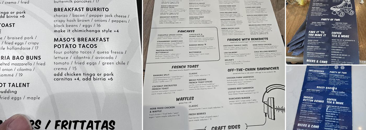 Hash Kitchen Menu
