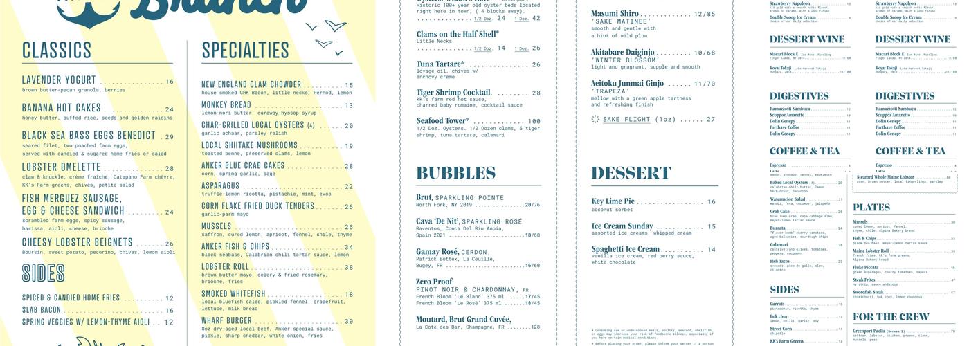 Anker Menu
