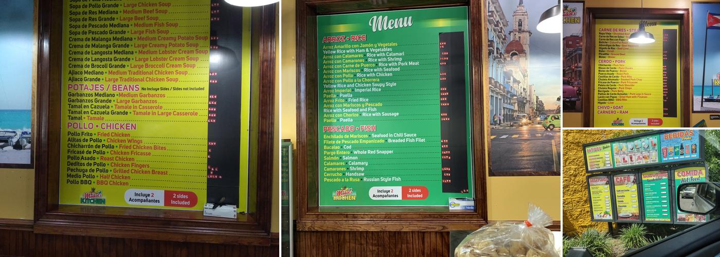 Maikel's Kitchen Menu