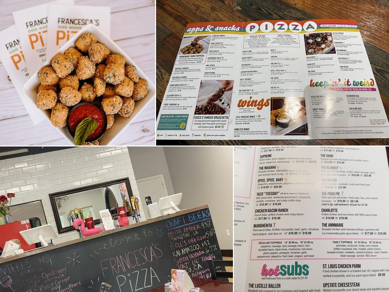 Francesca's Pizza Menu