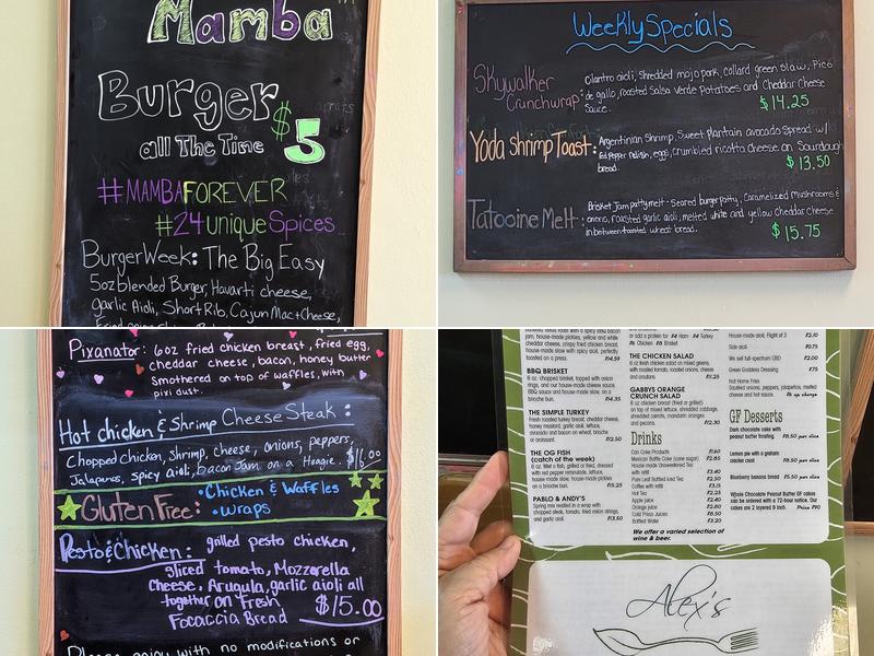 Alex's Fresh Kitchen Menu