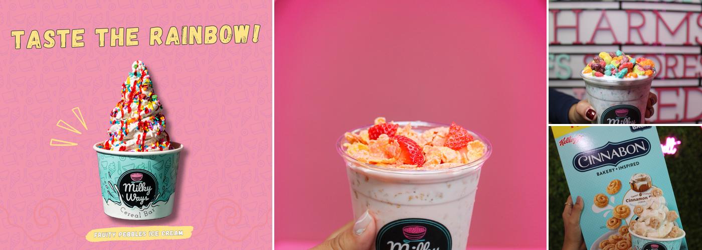 Milky Ways Cereal Bar Menu