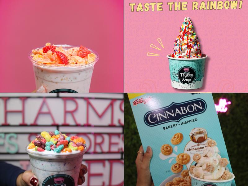 Milky Ways Cereal Bar Menu