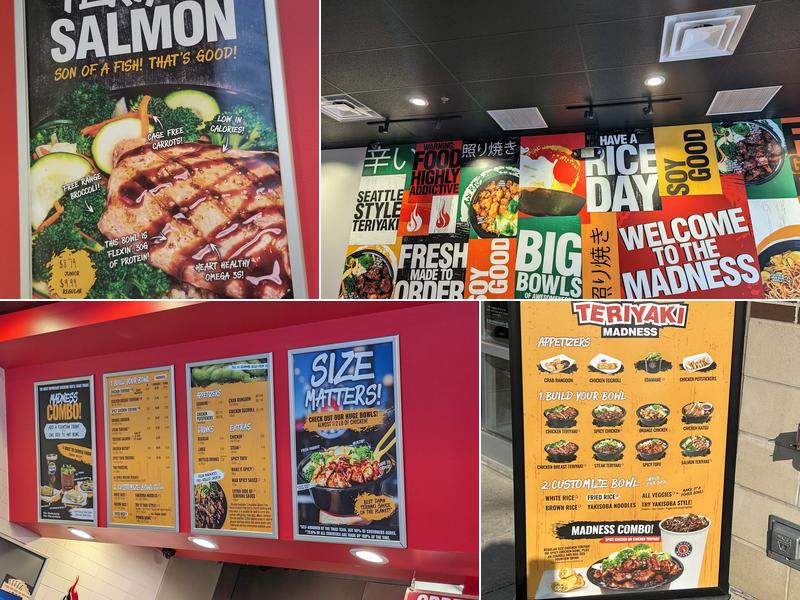 Teriyaki Madness Menu