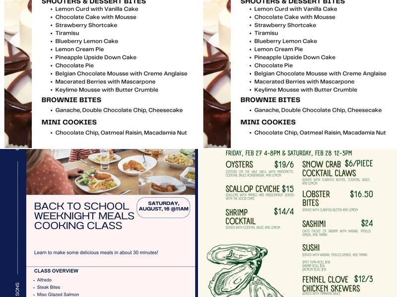 McGowan & Sons Menu