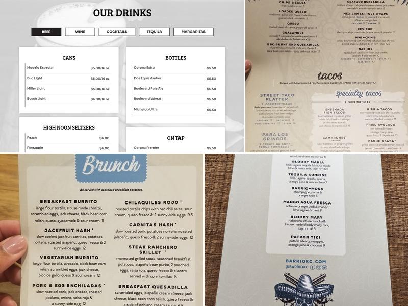 Red Bridge Barrio Menu