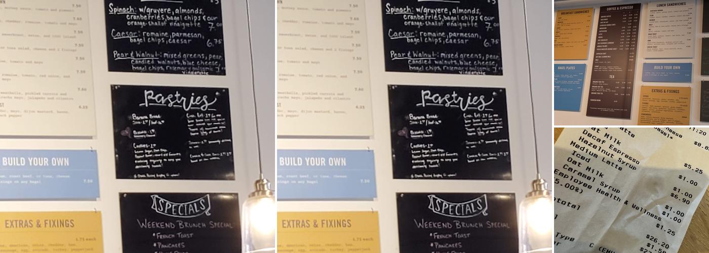 Great Bagel & Bakery Menu