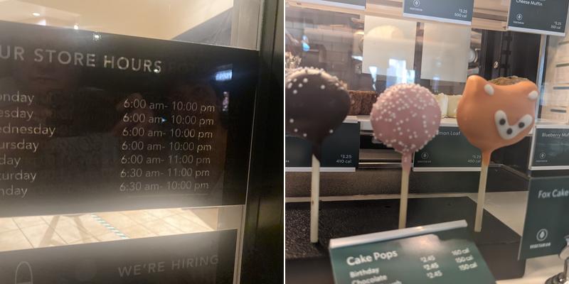 Starbucks Coffee Company Menu