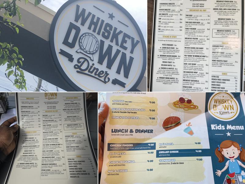 Whiskey Down Diner Menu