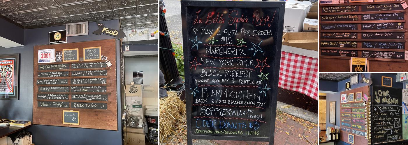 Croton Tapsmith Menu