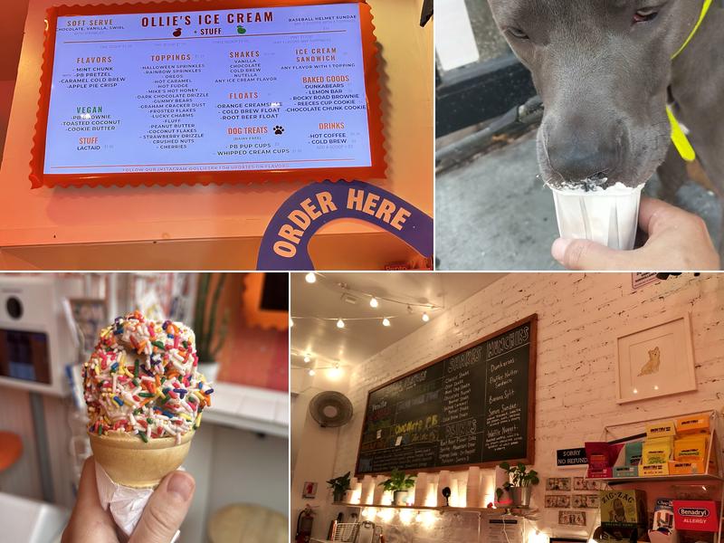 Ollie’s Ice Cream + Stuff Menu