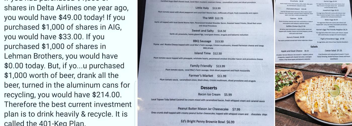 Bright Penny Brewing Menu