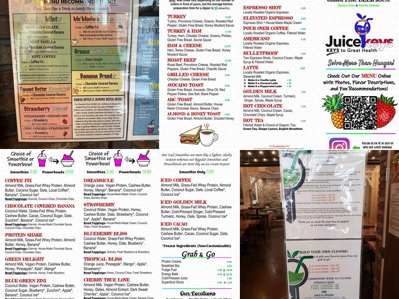 Juicekeys Menu