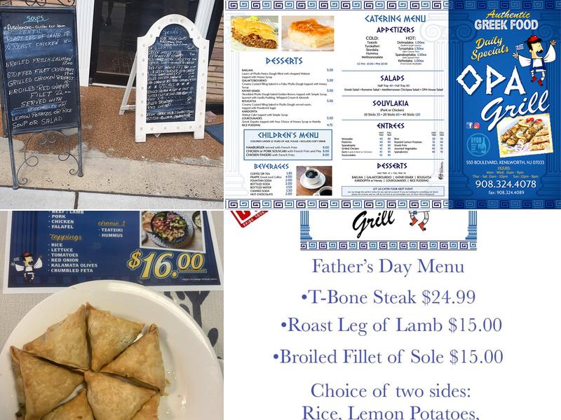 Opa Grill Menu