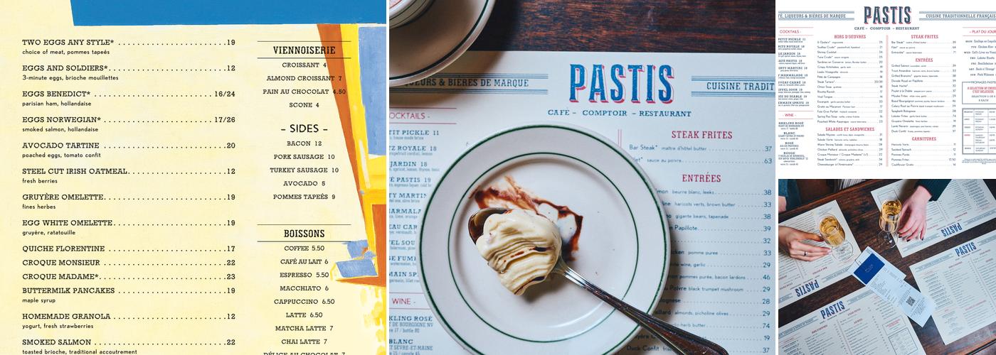 Pastis Menu