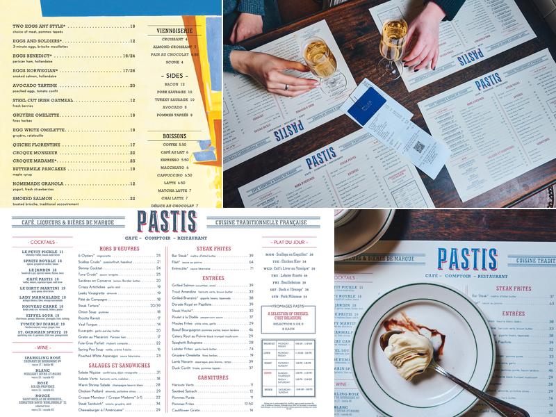 Pastis Menu