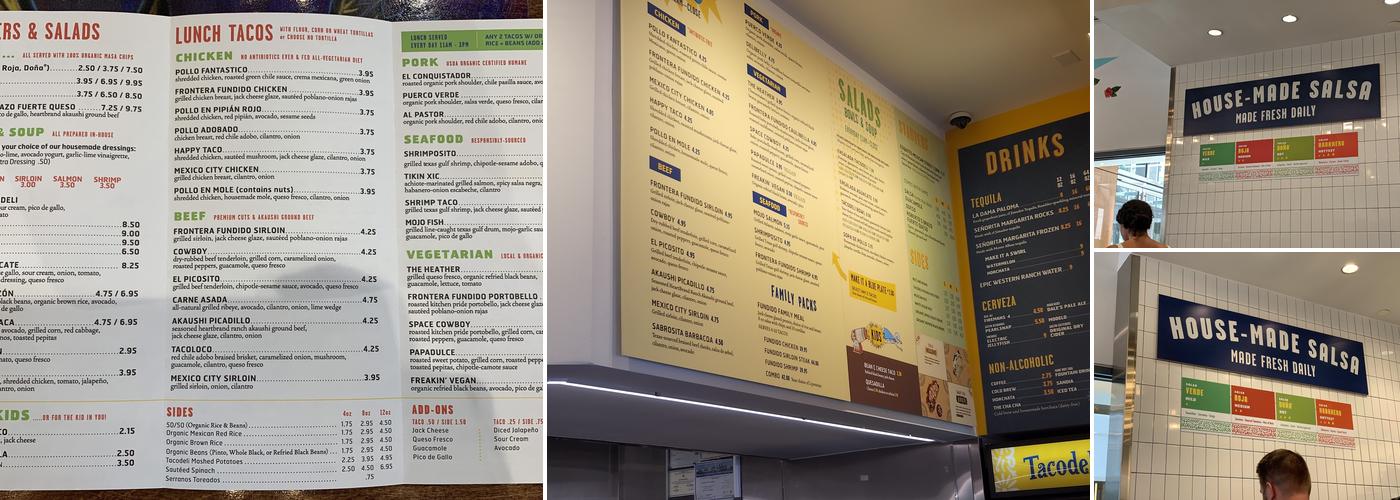 Tacodeli Menu