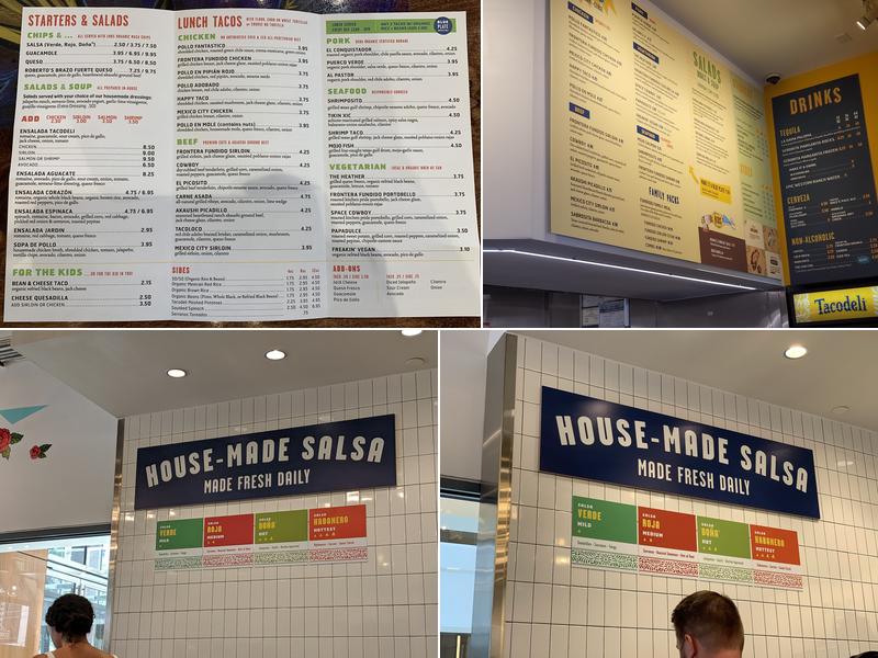 Tacodeli Menu