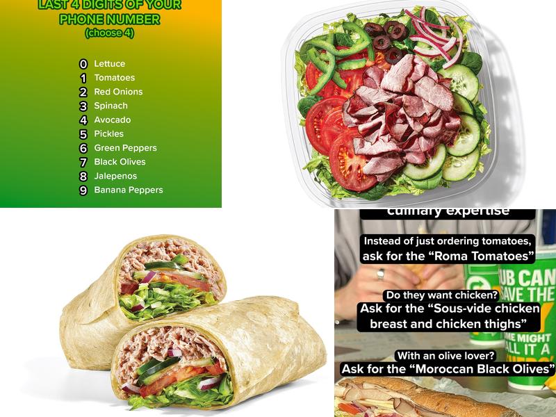 Subway Menu