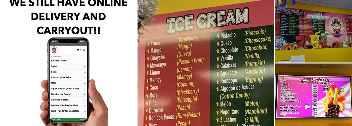 Dalia's Ice Cream & Bakery Menu