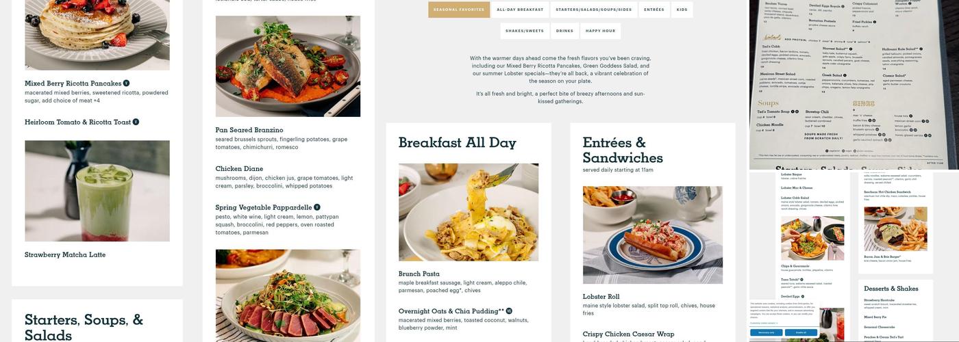 Ted’s Bulletin Menu