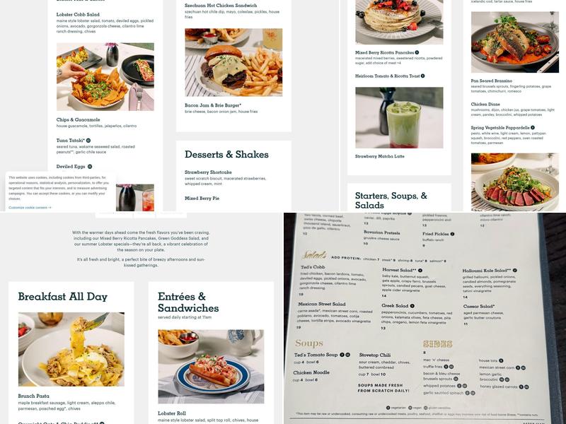 Ted’s Bulletin Menu