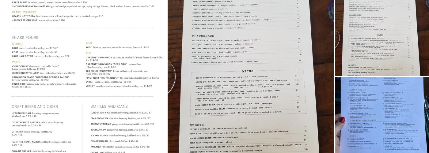 Hearth Menu