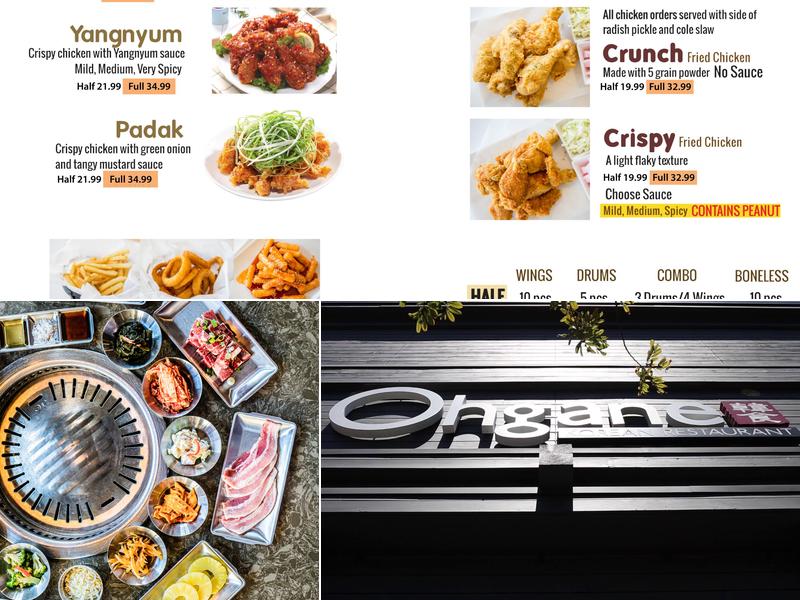 Ohgane Alameda x Vons Chicken Menu