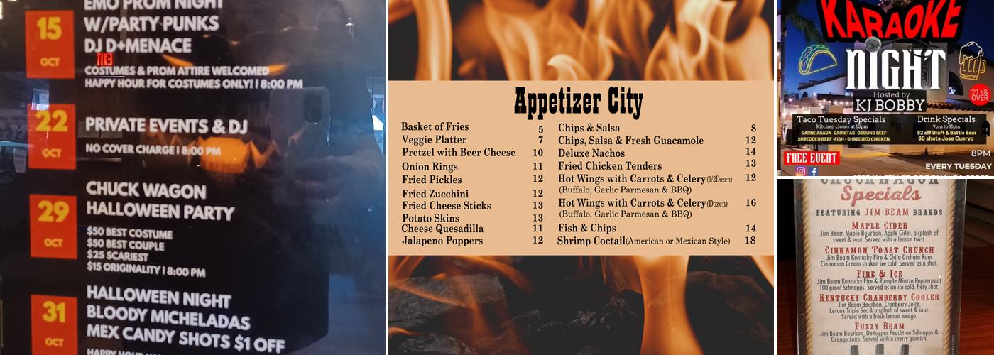 Chuck Wagon Bar & Grill Menu