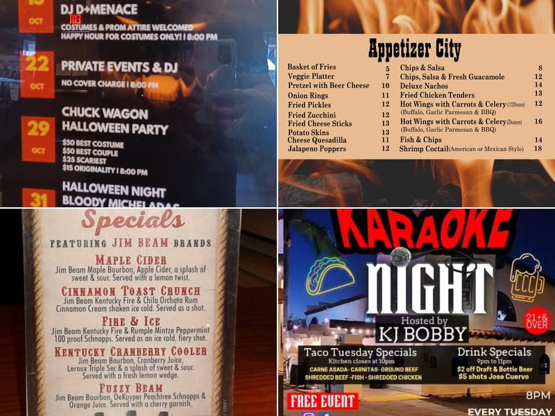 Chuck Wagon Bar & Grill Menu