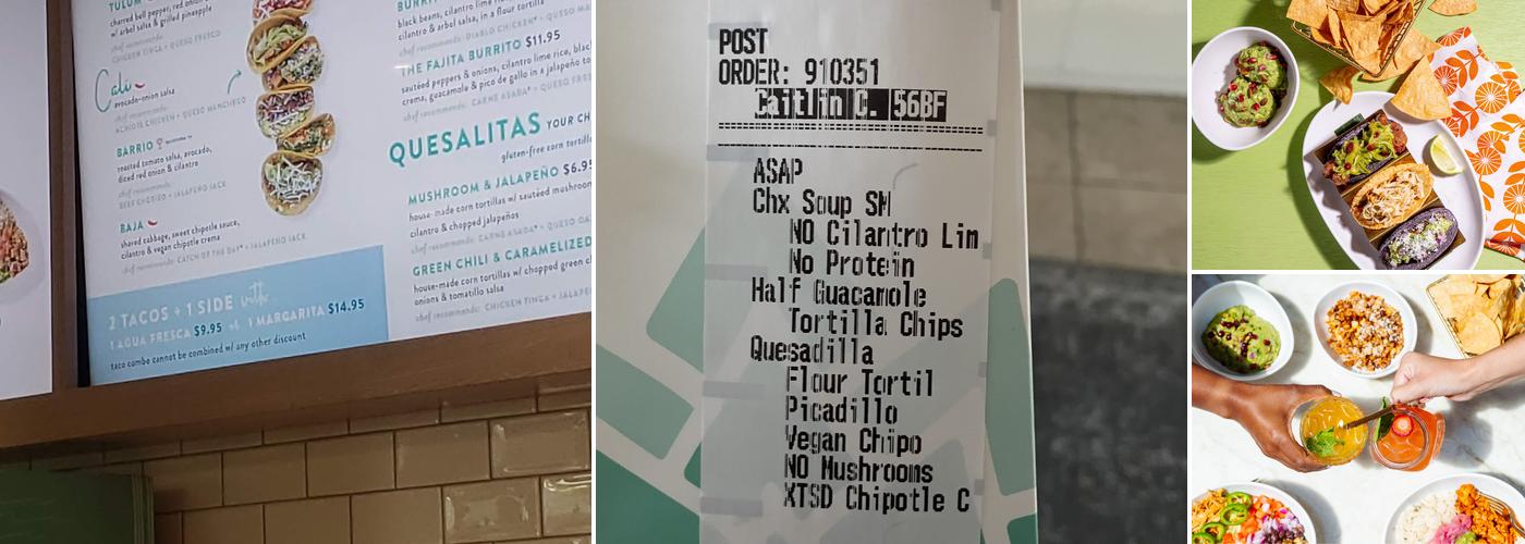 Tocaya Organica Menu