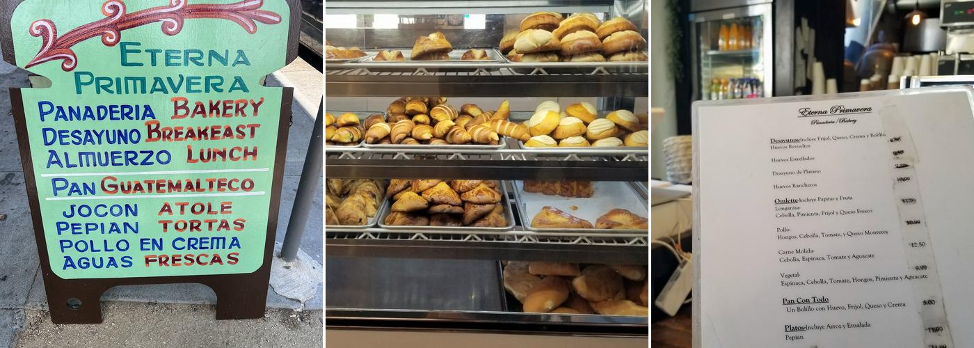 Eterna Primavera Bakery Menu
