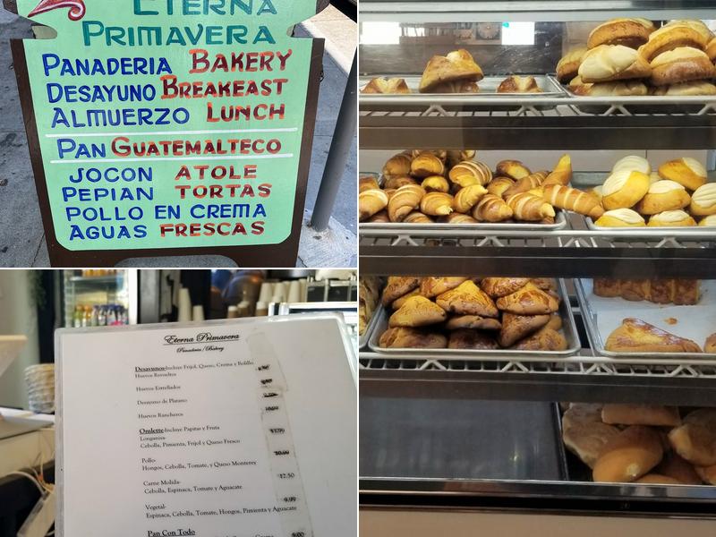 Eterna Primavera Bakery Menu