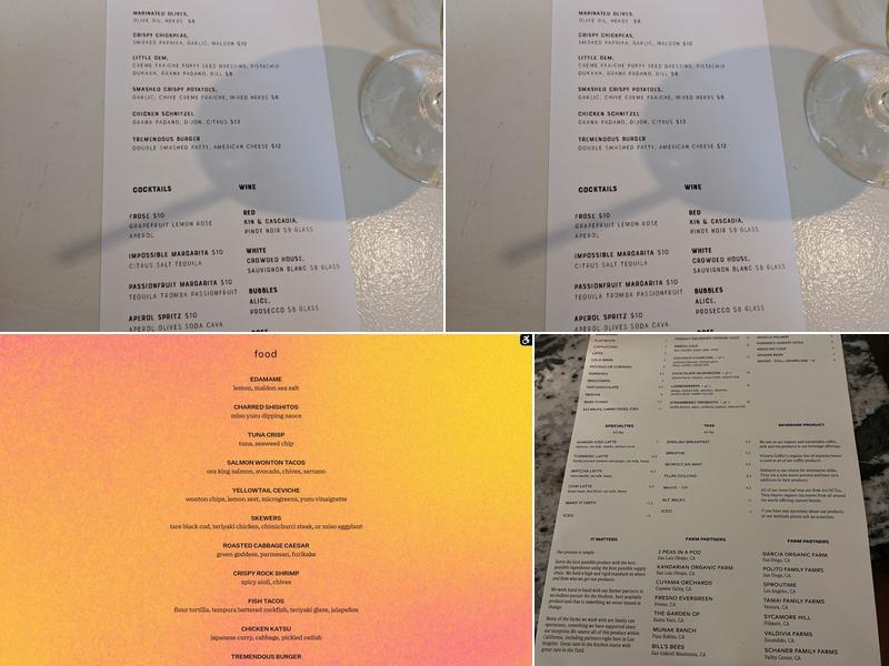 Gran Blanco Menu