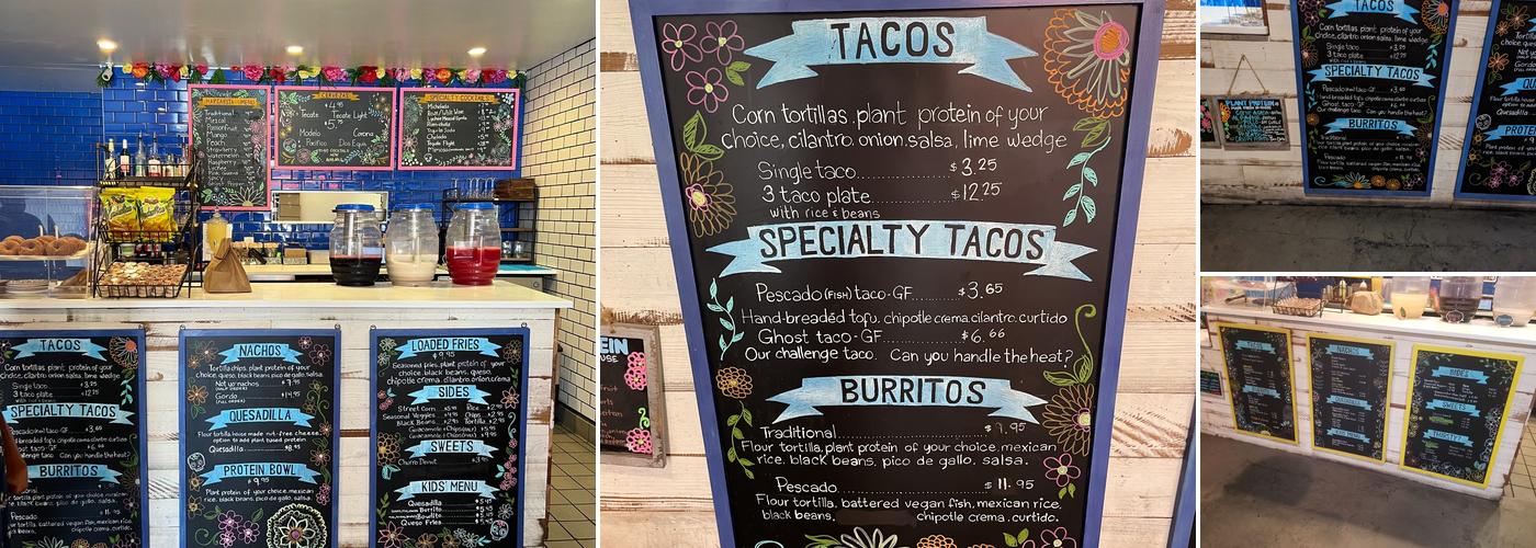 Sugar Taco Menu