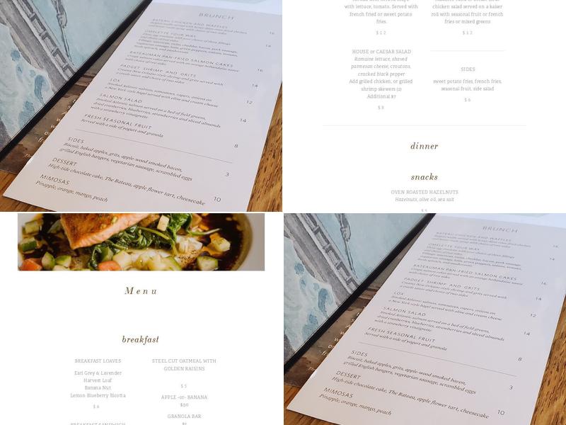 Bateau Menu