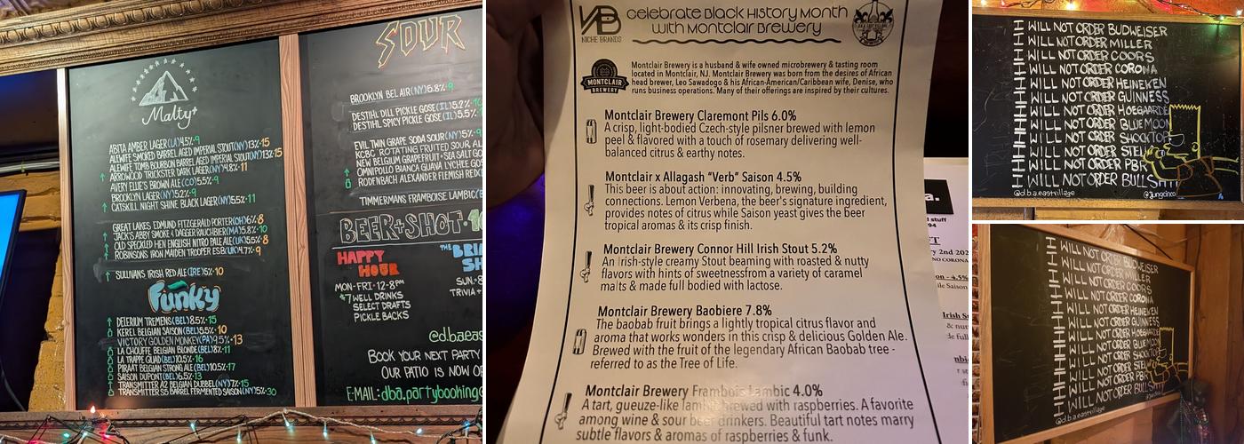 d.b.a. Menu