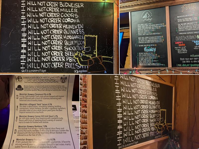 d.b.a. Menu