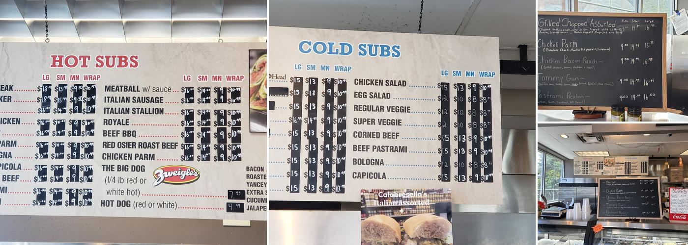 Calabresella's on Park Menu