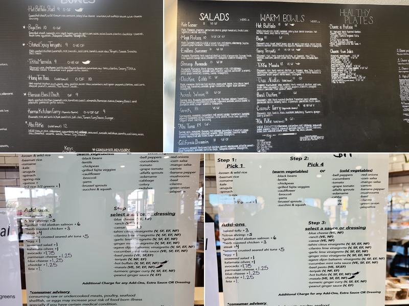 Mixed Greens Menu