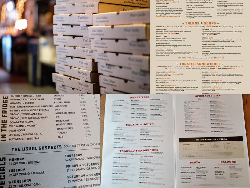 Portland Pie Company Menu