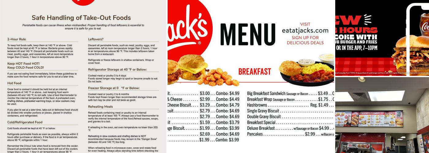 Jack's Menu