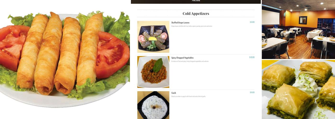 Artemis Mediterranean Bistro Menu