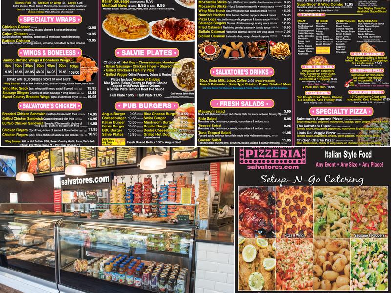 Salvatore's Old Fashioned Pizzeria Menu