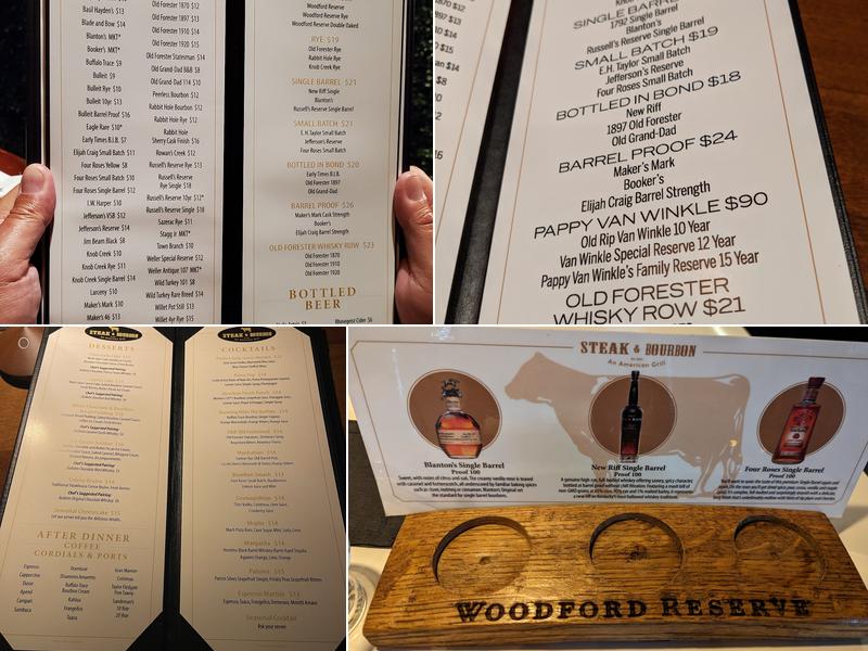 Steak & Bourbon Menu