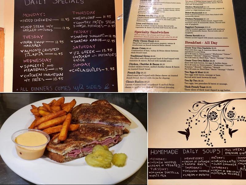 Hummingbird Restaurant Menu