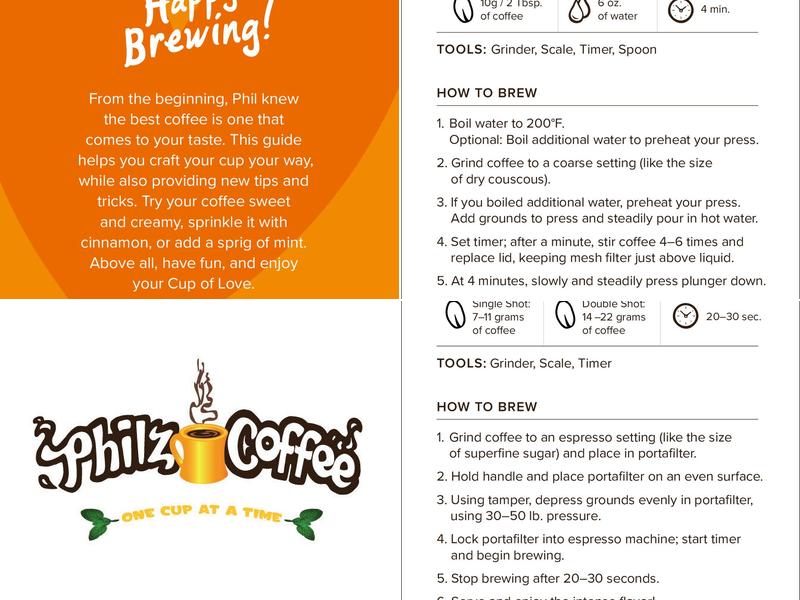Philz Coffee Menu