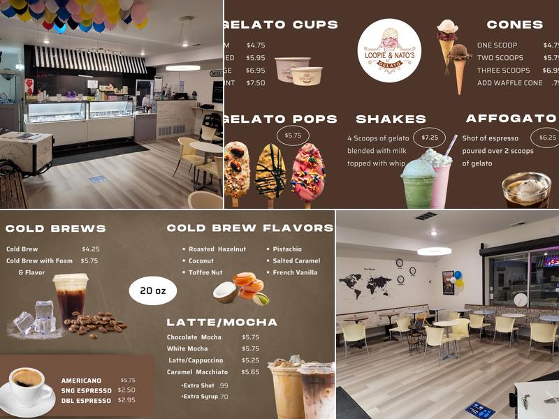 Loopie & Nato's Gelato Menu
