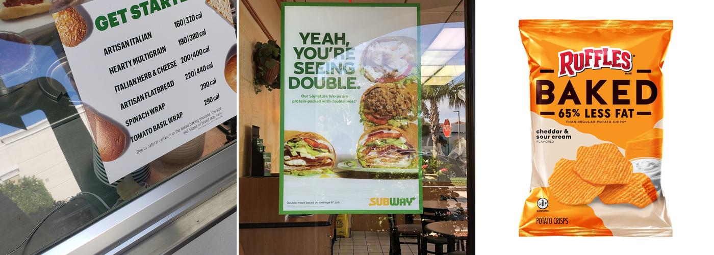 Subway Menu